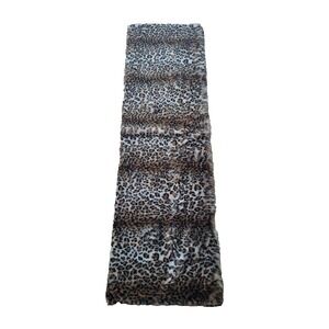 Laguna Home Collection Faux Rabbit Fur Rug Unisex 21x71 Leopard Print New
